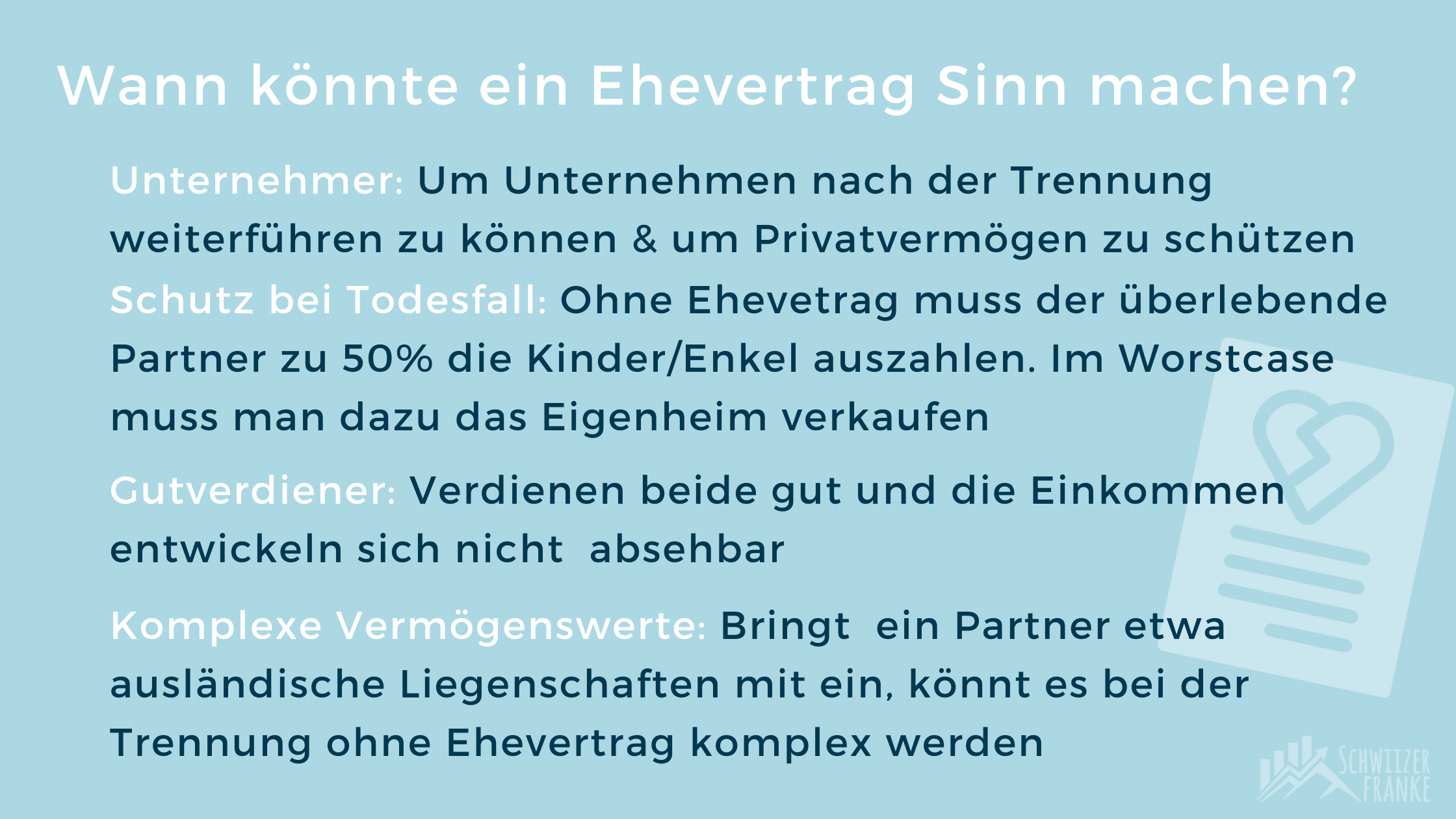 Ehevertrag Gütertrennung und Todesfall Absicherung im Ehevetrag Erbe regeln