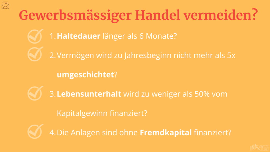 crypto gewerbsmässiger handel schweiz tax trap note how often trade maximum crypto taxes switzerland