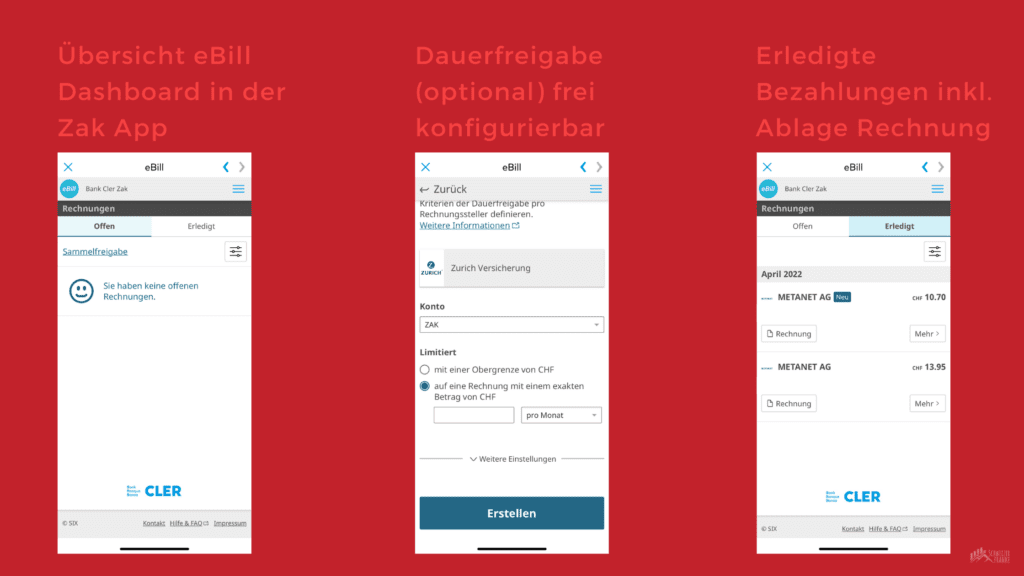 eBill was ist das? Am Beispiel Zak eBill 2